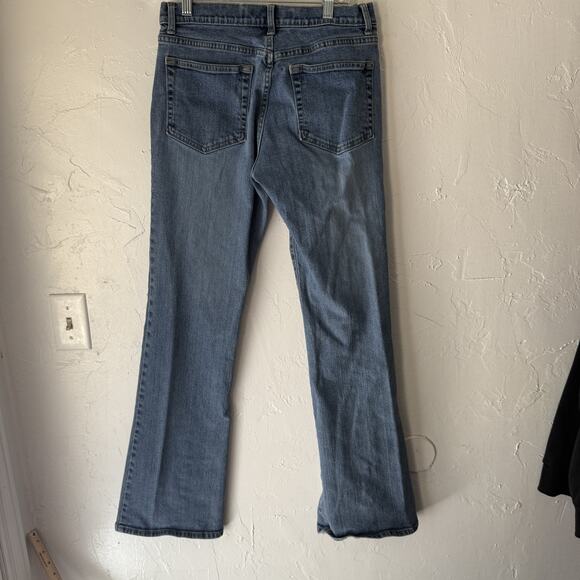 GAP Jeans Womens 6 Blue Low Rise Flare Stretch Denim Classic Y2K 2000s Pants - Picture 8 of 10